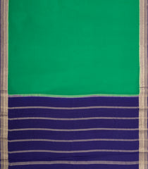 Green Woven Mysore Silk Saree With Contrast Border-MS3746
