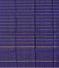 Turquoise Handloom Korvai Kanchipuram Silk Saree With Checks & Contrast Border-KA13377