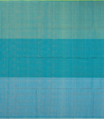 Cyan Handloom Soft Silk Saree With Diamond Stripes-SO4632
