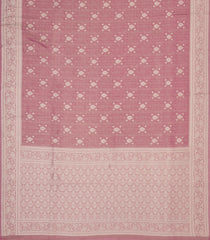 Dusty Pink Woven Art Tissue Dupion Saree With Floral Zari Buttas-BL5888
