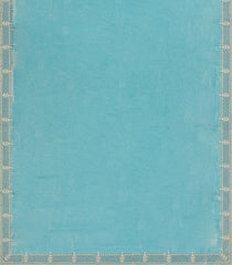 Cyan Woven Blended Satin Tissue Saree With Embroidered Stone Work-BL4869