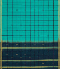 Aquamarine Woven Kadapa Cotton Saree With Checks-KN0711