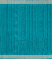 Cyan Printed Art Dola Silk Saree With Zari Border-BL5790
