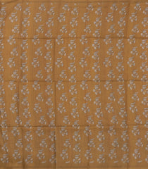 Peach Printed Synthetic Tussar Silk Saree With Contrast Border-SY0098