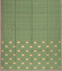 Cardamom Green Woven Kota Silk Saree With Zari Checks-KO1059