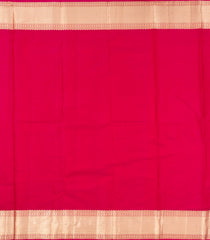 Red & Pink Handloom Kanchipuram Silk Saree With Floral Motifs-KA13662