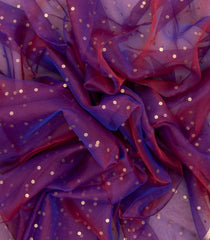 Purple Woven Organza Saree With Sequin Work & Paithani Pallu-TU2646