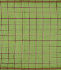 Green Woven Kadapa Cotton Saree With Checks-KN0715