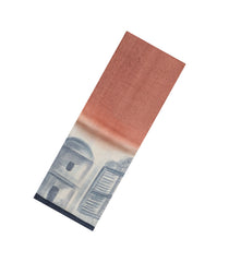 Peach Woven Tussar Silk Saree With Printed House Motifs-TU3225