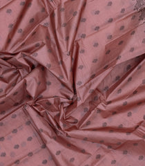 Dusty Pink Woven Tussar Silk Saree With Floral Buttas-TU3411