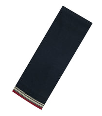 Black Woven Chirala Cotton Saree With Contrast Border-CR1435