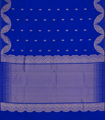 Blue Woven Pure Silk Saree With Zari Buttas-EC2570