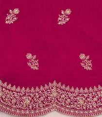 Pink Woven Synthetic Blended Saree With Embroidered Motifs-EN2052