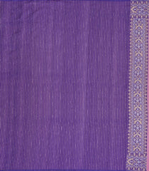 Blue Handloom Organza Soft Silk Saree With Floral Motifs-SO4102