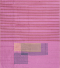 BubbleGum & Dusty Pink Handloom Soft Silk Saree With Stripes -SO4625