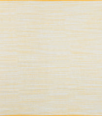 White Woven Linen Saree With Contrast Temple Border-LI0720