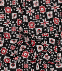Black Handwoven Orissa Cotton Saree With Tie & Dye Motifs-OR0892