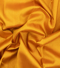 Mustard Handloom Korvai Kanchipuram Silk Saree With Dotted Stripes-KA16581