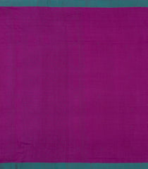 Magenta Woven Tussar Silk Saree With Floral Motifs-TU3459