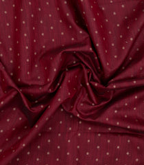 Maroon Woven Art Linen Saree With Flower Motifs-BL5656
