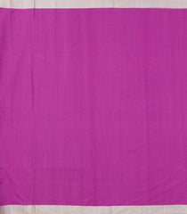 Magenta Handloom Bengal Cotton Saree With Contrast Border-BG1676