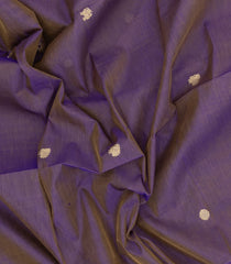 Lilac Handloom Silk Cotton Saree With Buttas-SC4436