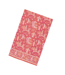 Dusty Peach Handloom Banarasi Silk Saree With Zari Motifs-BE1780