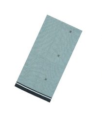Light Blue Handloom Bengal Cotton Saree With Floral Motifs-BG1632