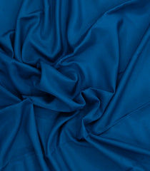 Cyan Woven Mysore Silk Saree With Contrast Border-MS3675