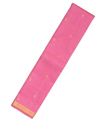 Peach Handloom Kanchipuram Silk Dhavani (Silk Shawl) With Buttas-DHA1005