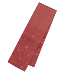 Dusty Pink Handloom Kanchipuram Silk Saree With Stripes & Buttas-KA15053-Dusty Pink