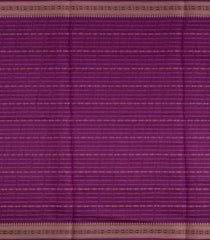 Purple Printed Art Dola Silk Saree With Stripes & Floral Motifs-BL5754