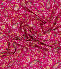 Pink Printed Synthetic Dola Silk Saree With Zari Border-BL5729