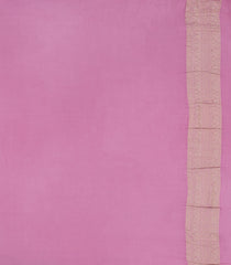 Baby Pink Woven Mysore Silk Saree With Floral Motifs-MS3383
