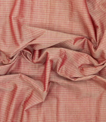 Dusty Pink Handloom Gadwal Silk Cotton Saree With Stripes-GA0341