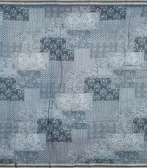 Grey Woven Chanderi Cotton Saree With Printed Motifs-CC1697