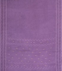 Lavender Woven Tussar Silk Saree With Chevron Stripes-TU3332