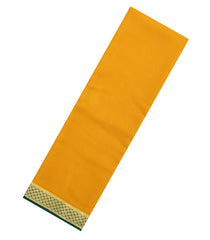 Yellow Woven Mysore Silk Saree With Contrast Border-MS3731