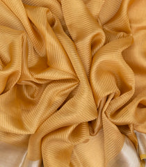 Gold Woven Banarasi Organza Silk Saree With Stripes-BE1685