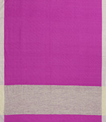 Magenta Handloom Bengal Cotton Saree With Contrast Border-BG1676