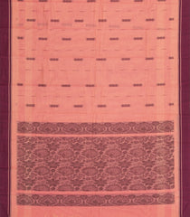 Peach Woven Rasipuram Cotton Saree With Buttas-RA2589