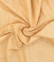 Cream Handloom Gadwal SICO Saree With Cotton Body & Silk Border-GA0403