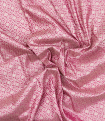 Bubblegum Pink Woven Art Dupion Saree With Floral Zari Motifs-BL5916