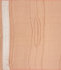 Taupe Handwoven Banarasi Khadi Georgette Silk Saree With Floral Motifs-BE1731