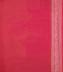 Red Handloom Kanchipuram Silk Saree With Floral Motifs-KA15085