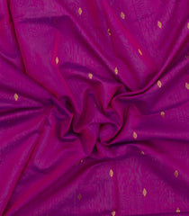 Magenta Handloom Maheswari Silk Cotton Saree With Floral Buttas-SC4908