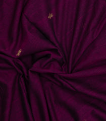 Maroon Handloom Bengal Cotton Saree With Tribal Motifs-BG1983