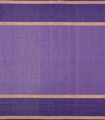 Violet Handloom Silk Cotton Saree With Checks-SC4224