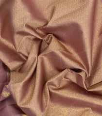 Dusty Pink Handloom Kanchipuram Silk Saree With Annam Motifs-KA15323
