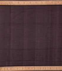 Navy Blue & Cyan Handloom Soft Silk Cotton Saree With Stripes-SC4559